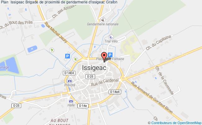 plan Brigade De Proximité De Gendarmerie D'issigeac ISSIGEAC