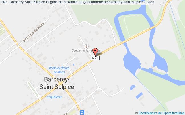 plan Brigade De Proximité De Gendarmerie De Barberey-saint-sulpice BARBEREY ST SULPICE