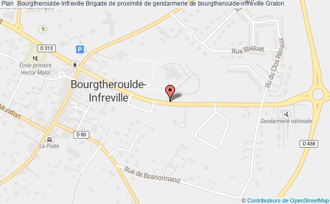 plan Brigade De Proximité De Gendarmerie De Bourgtheroulde-infreville BOURGTHEROULDE INFREVILLE