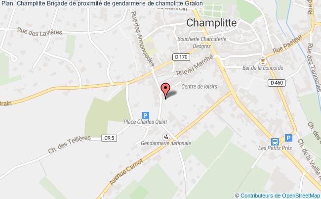 plan Brigade De Proximité De Gendarmerie De Champlitte CHAMPLITTE