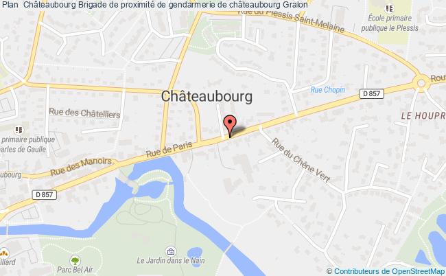 plan Brigade De Proximité De Gendarmerie De Châteaubourg CHATEAUBOURG