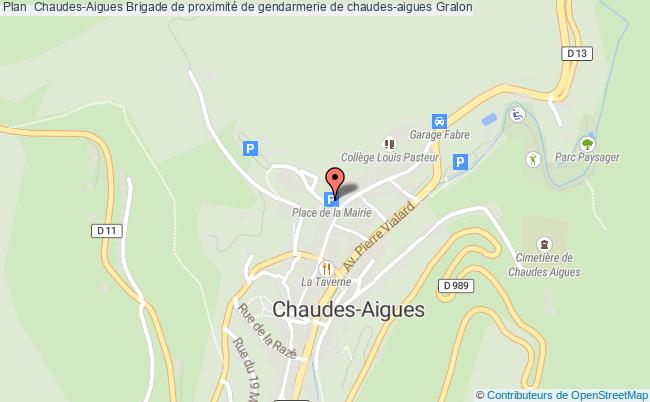 plan Brigade De Proximité De Gendarmerie De Chaudes-aigues CHAUDES AIGUES