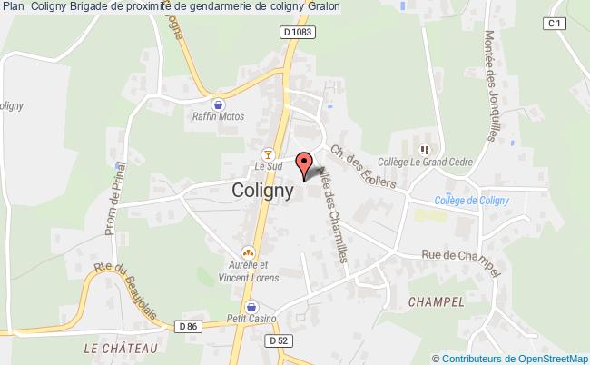 plan Brigade De Proximité De Gendarmerie De Coligny COLIGNY