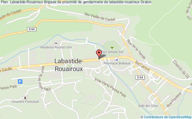 plan Brigade De Proximité De Gendarmerie De Labastide-rouairoux LABASTIDE ROUAIROUX