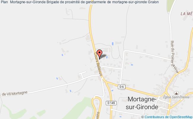 plan Brigade De Proximité De Gendarmerie De Mortagne-sur-gironde MORTAGNE SUR GIRONDE