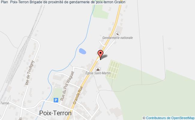 plan Brigade De Proximité De Gendarmerie De Poix-terron POIX TERRON