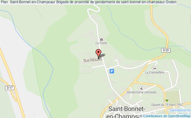 plan Brigade De Proximité De Gendarmerie De Saint-bonnet-en-champsaur ST BONNET EN CHAMPSAUR