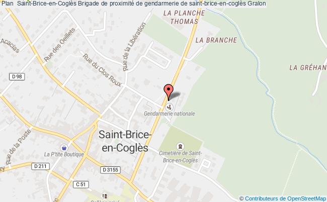 plan Brigade De Proximité De Gendarmerie De Saint-brice-en-coglès ST BRICE EN COGLES
