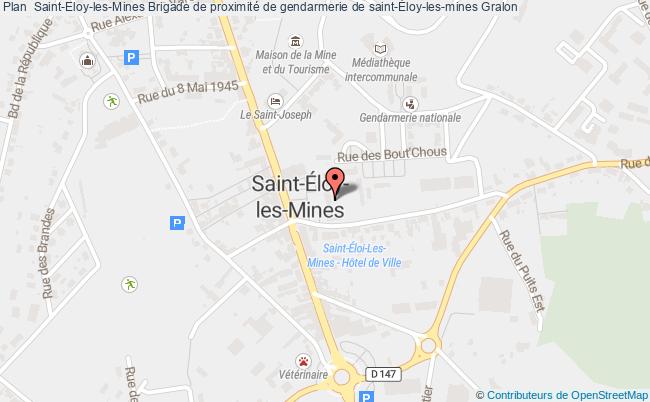 plan Brigade De Proximité De Gendarmerie De Saint-Éloy-les-mines ST ELOY LES MINES
