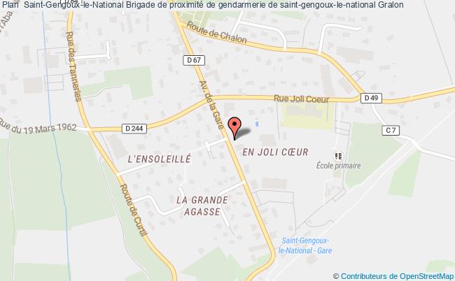 plan Brigade De Proximité De Gendarmerie De Saint-gengoux-le-national ST GENGOUX LE NATIONAL
