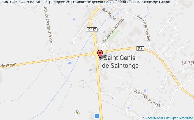 plan Brigade De Proximité De Gendarmerie De Saint-genis-de-saintonge ST GENIS DE SAINTONGE