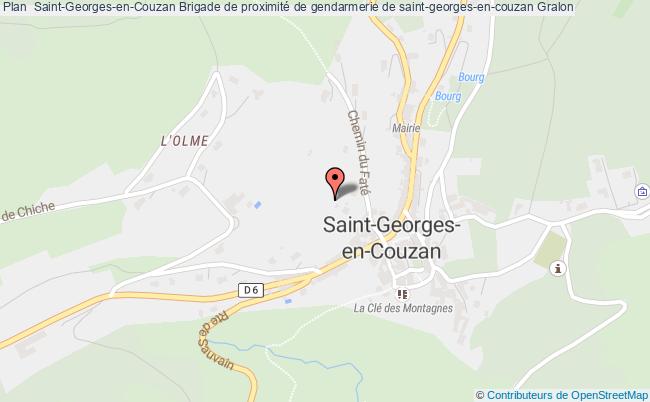 plan Brigade De Proximité De Gendarmerie De Saint-georges-en-couzan ST GEORGES EN COUZAN