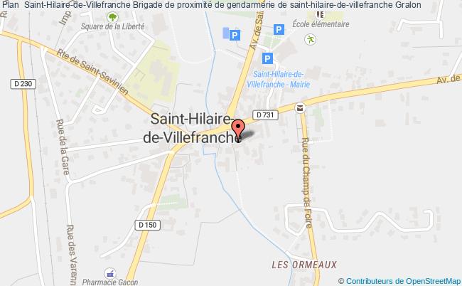 plan Brigade De Proximité De Gendarmerie De Saint-hilaire-de-villefranche ST HILAIRE DE VILLEFRANCHE