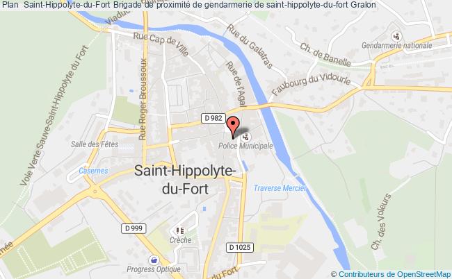 plan Brigade De Proximité De Gendarmerie De Saint-hippolyte-du-fort ST HIPPOLYTE DU FORT