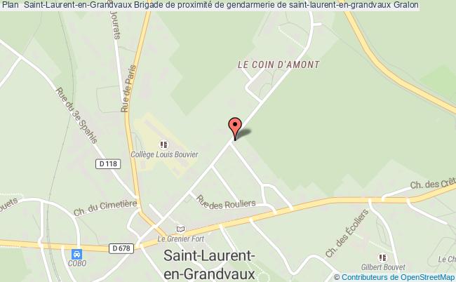 plan Brigade De Proximité De Gendarmerie De Saint-laurent-en-grandvaux ST LAURENT EN GRANDVAUX