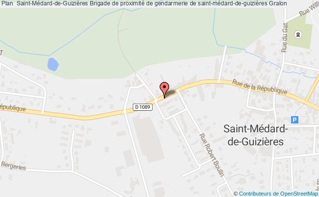 plan Brigade De Proximité De Gendarmerie De Saint-médard-de-guizières ST MEDARD DE GUIZIERES