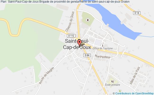 plan Brigade De Proximité De Gendarmerie De Saint-paul-cap-de-joux ST PAUL CAP DE JOUX