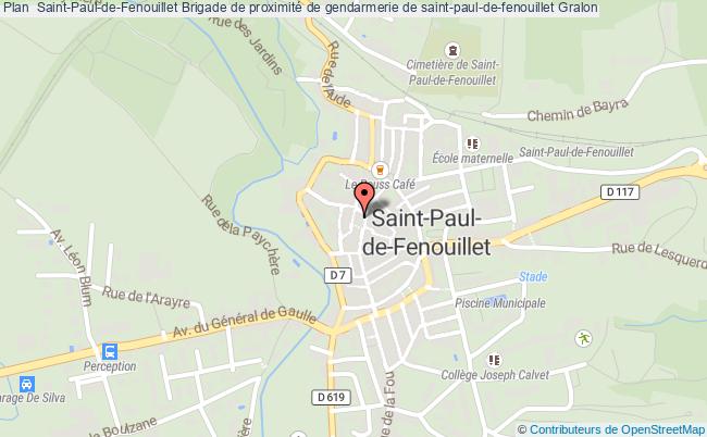 plan Brigade De Proximité De Gendarmerie De Saint-paul-de-fenouillet ST PAUL DE FENOUILLET
