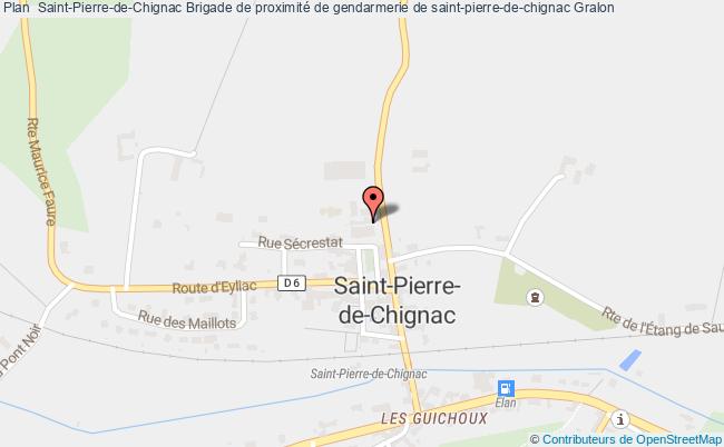 plan Brigade De Proximité De Gendarmerie De Saint-pierre-de-chignac ST PIERRE DE CHIGNAC