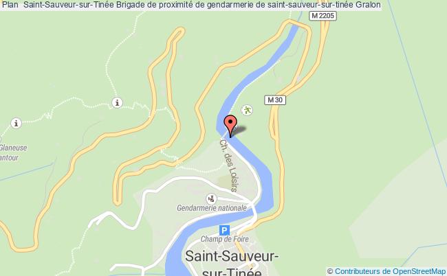 plan Brigade De Proximité De Gendarmerie De Saint-sauveur-sur-tinée ST SAUVEUR SUR TINEE