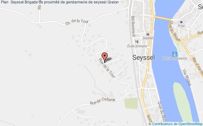 plan Brigade De Proximité De Gendarmerie De Seyssel SEYSSEL