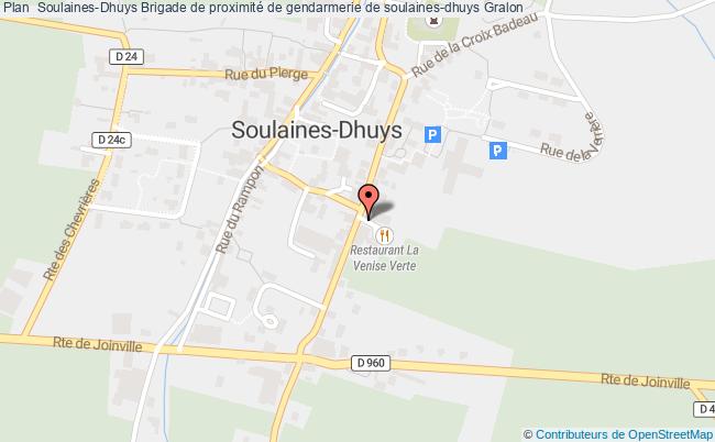 plan Brigade De Proximité De Gendarmerie De Soulaines-dhuys SOULAINES DHUYS