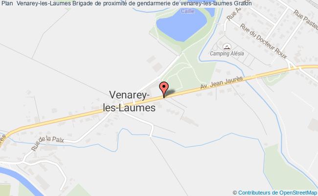 plan Brigade De Proximité De Gendarmerie De Venarey-les-laumes VENAREY LES LAUMES