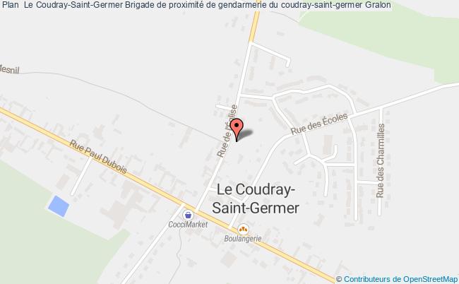 plan Brigade De Proximité De Gendarmerie Du Coudray-saint-germer LE COUDRAY ST GERMER