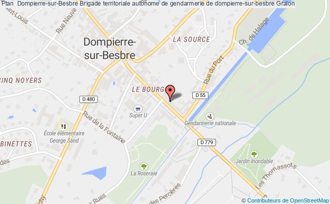 plan Brigade Territoriale Autonome De Gendarmerie De Dompierre-sur-besbre DOMPIERRE SUR BESBRE