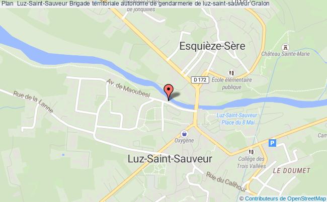 plan Brigade Territoriale Autonome De Gendarmerie De Luz-saint-sauveur LUZ ST SAUVEUR