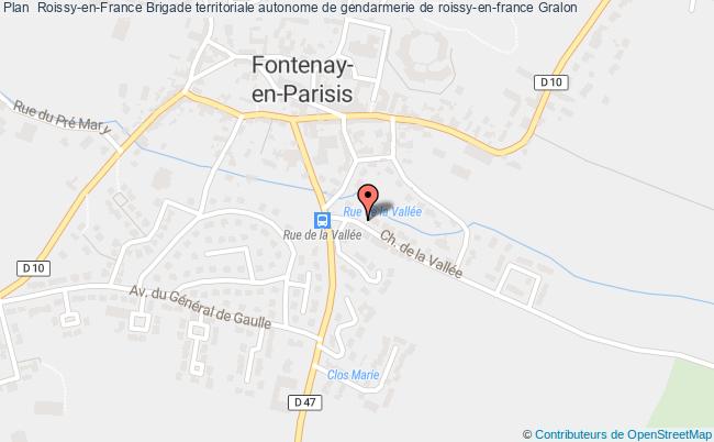 plan Brigade Territoriale Autonome De Gendarmerie De Roissy-en-france ROISSY EN FRANCE