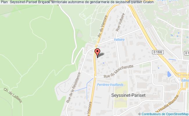plan Brigade Territoriale Autonome De Gendarmerie De Seyssinet-pariset SEYSSINET PARISET