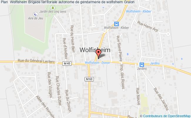 plan Brigade Territoriale Autonome De Gendarmerie De Wolfisheim WOLFISHEIM