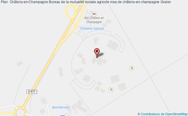 plan Bureau De La Mutualité Sociale Agricole Msa De Châlons-en-champagne CHALONS EN CHAMPAGNE CEDEX