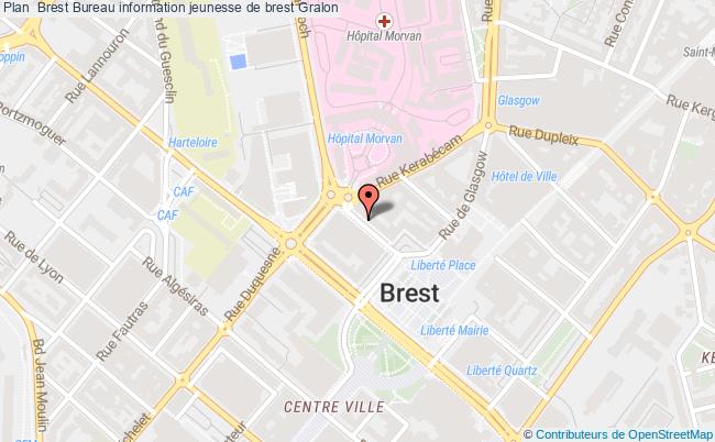 plan Bureau Information Jeunesse De Brest BREST