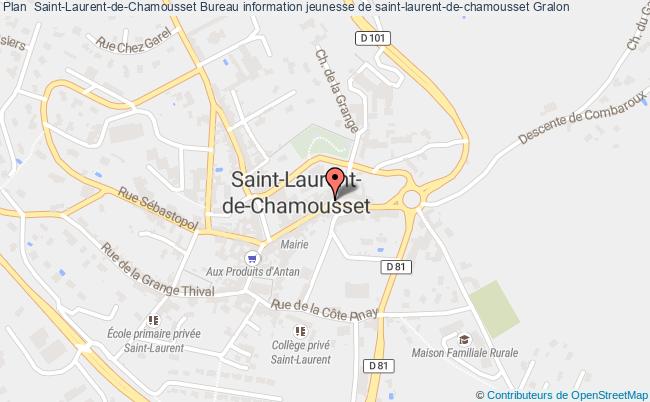 plan Bureau Information Jeunesse De Saint-laurent-de-chamousset ST LAURENT DE CHAMOUSSET