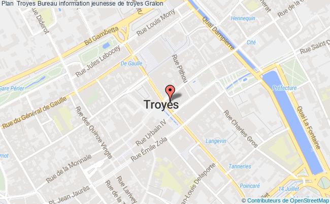 plan Bureau Information Jeunesse De Troyes TROYES