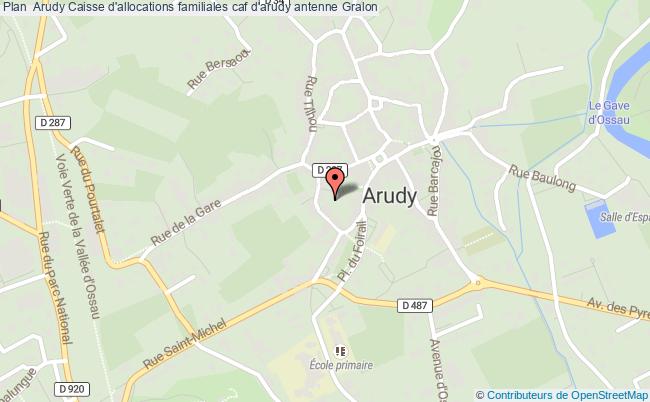 plan Caisse D'allocations Familiales Caf D'arudy Antenne ARUDY