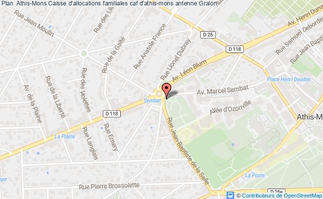 plan Caisse D'allocations Familiales Caf D'athis-mons Antenne ATHIS MONS