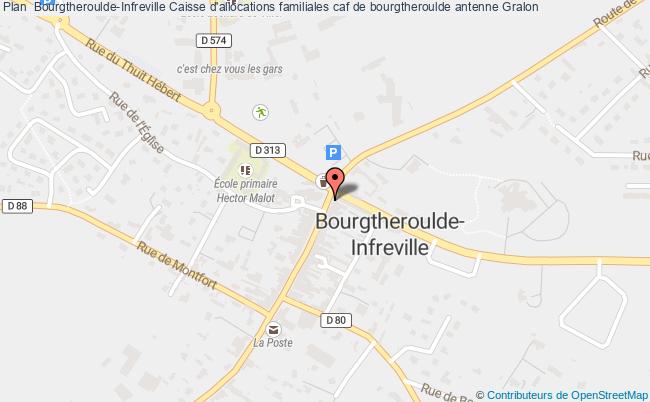 plan Caisse D'allocations Familiales Caf De Bourgtheroulde Antenne BOURGTHEROULDE INFREVILLE