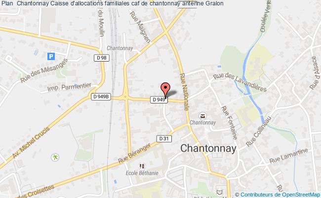 plan Caisse D'allocations Familiales Caf De Chantonnay Antenne CHANTONNAY