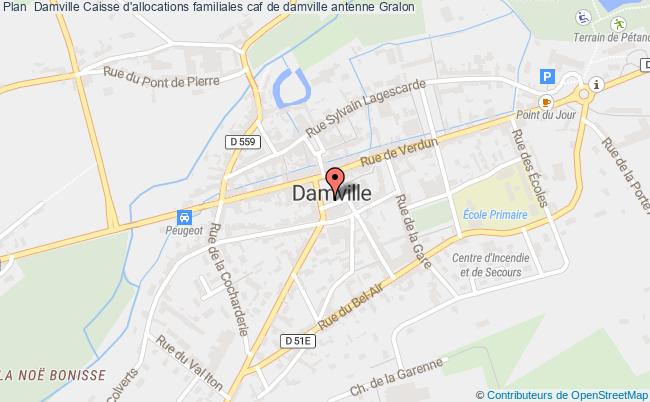 plan Caisse D'allocations Familiales Caf De Damville Antenne DAMVILLE