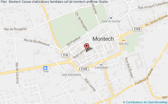 plan Caisse D'allocations Familiales Caf De Montech Antenne MONTECH