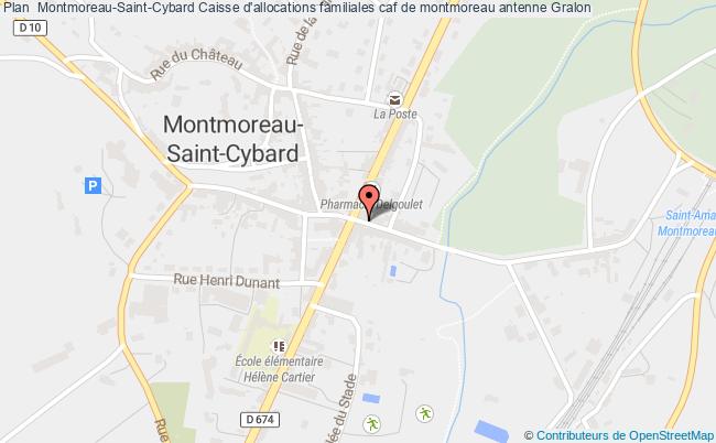 plan Caisse D'allocations Familiales Caf De Montmoreau Antenne MONTMOREAU SAINT CYBARD