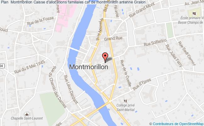 plan Caisse D'allocations Familiales Caf De Montmorillon Antenne MONTMORILLON