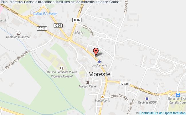 plan Caisse D'allocations Familiales Caf De Morestel Antenne MORESTEL