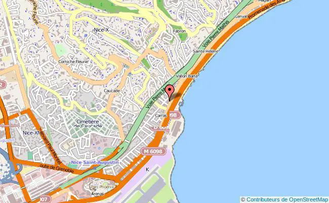 plan Caisse D'allocations Familiales Caf De Nice-ouest Antenne NICE CEDEX 2