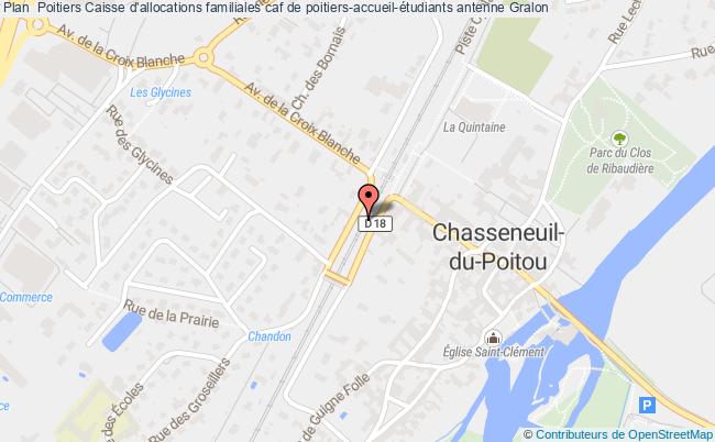 plan Caisse D'allocations Familiales Caf De Poitiers-accueil-étudiants Antenne POITIERS