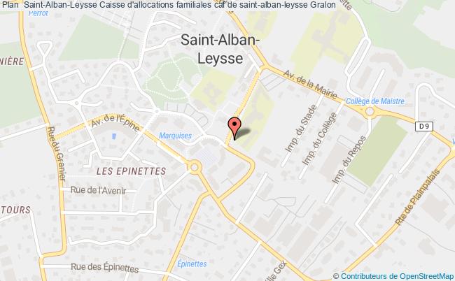 plan Caisse D'allocations Familiales Caf De Saint-alban-leysse SAINT ALBAN LEYSSE