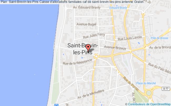 plan Caisse D'allocations Familiales Caf De Saint-brevin-les-pins Antenne SAINT BREVIN LES PINS